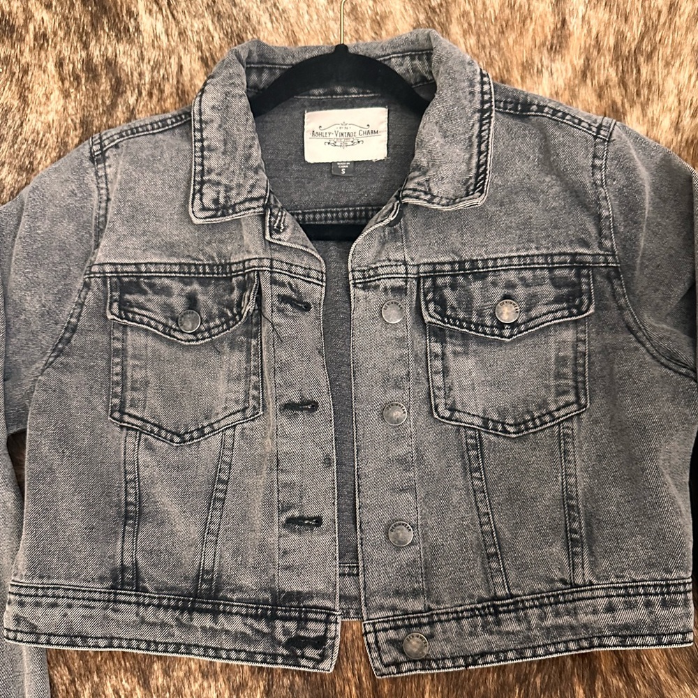 Kids Gray Denim Jacket